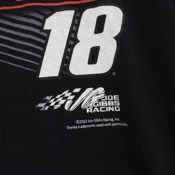 Joe Gibbs Racing Shirt Mens XL Black Kyle Busch #18 Graphic Logo Cotton Rare - Picture 6 of 9